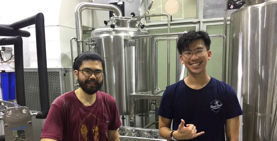 Daryl Yeap and Casey Choo at General Brewing Co