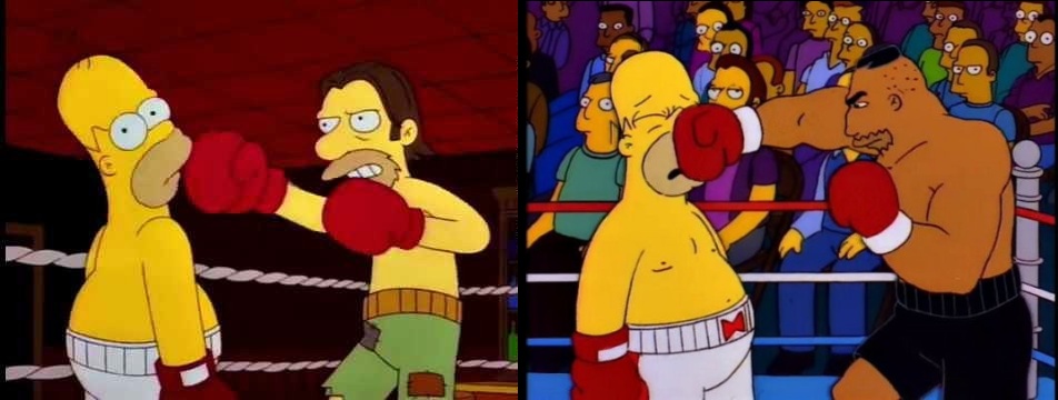 Homer Simpson Boxing